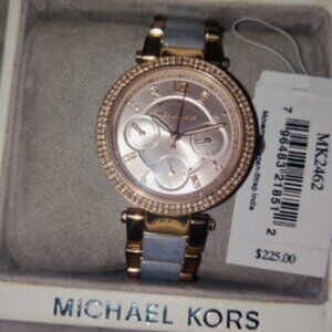 Michael Kors Parker Mini Multi-Function Rose Gold & Pink Ladies Watch Works